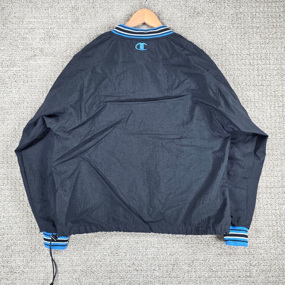 Vintage Champion Pro Line Detroit Lions NFL Windbreaker Pullover Jacket Mens M - Picture 6 of 9